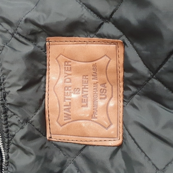VIntage Walter Dyer Leather Moto Jacket - Picture 6 of 12